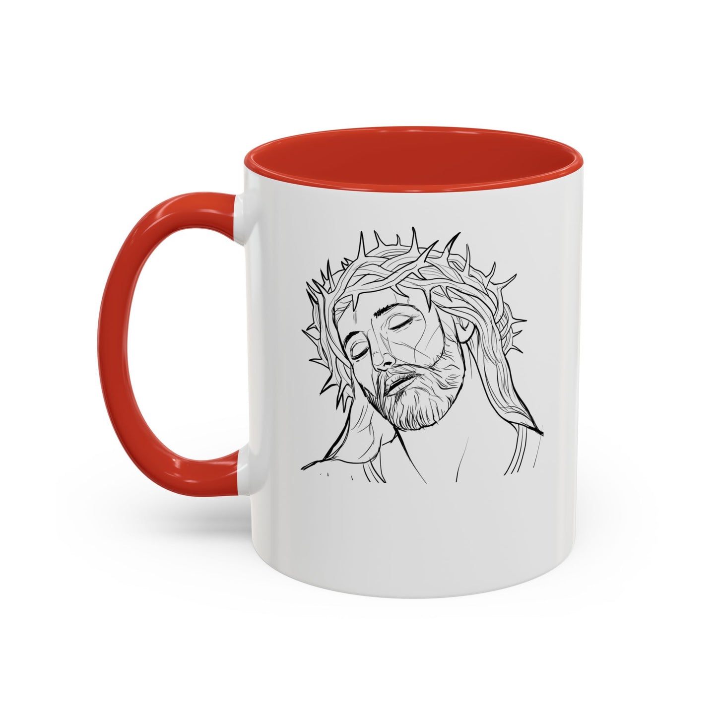 Taza de café con detalles inspiradores de Jesús - 11oz y 15oz - Perfecta para regalos basados en la fe.